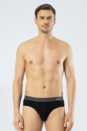 Cacharel Erkek 3'lü Slip 1321/Beyaz-Siyah-Gri