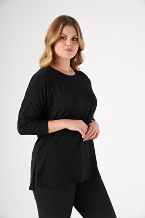 Siyah Büyük Beden Bluz