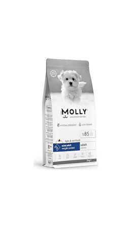 Molly Somonlu 2 kg Kısırlaştırılmış Mini Irk Yetişkin Köpek Maması