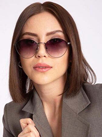 Capri Platin Kadın Güneş Gözlüğü