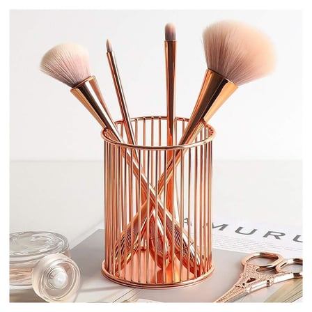 Rose Gold Şelale Kalemlik - Fırçalık