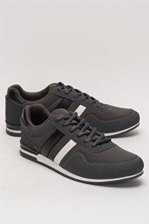 Unisex Airfile İnce Taban Spor Ayakkabı FÜME-SİYAH