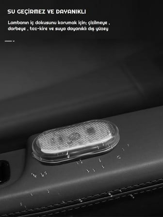 7 Renk Değişebilen Dokunmatik Sensörlü Mini 6 Led Lamba USB Şarj Edilebilir Mıknatıslı Aydınlatma