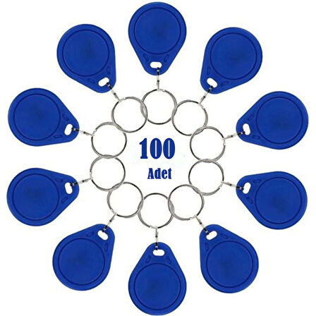 Anahtar Tip Proximityi 125 Khz Personel Kartı -100 Adet