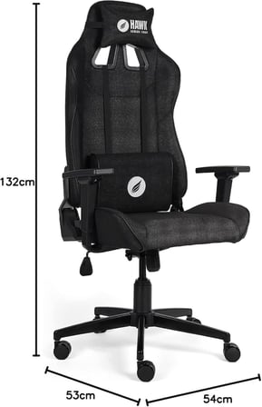 Hawk Gaming Chair Fab V4 Siyah Kumaş Oyuncu Koltuğu