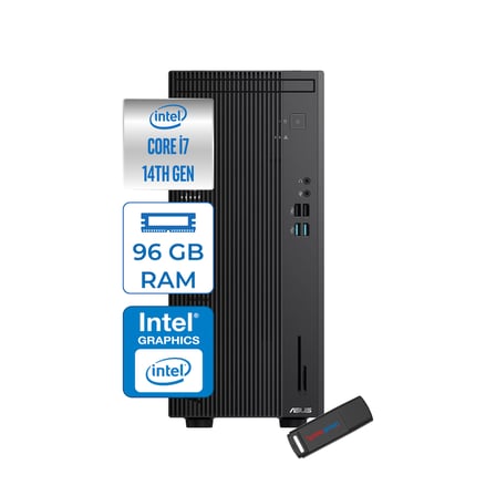 Asus Expertcenter D501MER  Intel® Core™ İ7-14700 96GB Ddr5 4tb SSD Intel® UHD Graphics 770 WIN11HOME Mini Tower Masaüstü Bilgisayar WD501MERH35+ZETTAUSBBELLEK