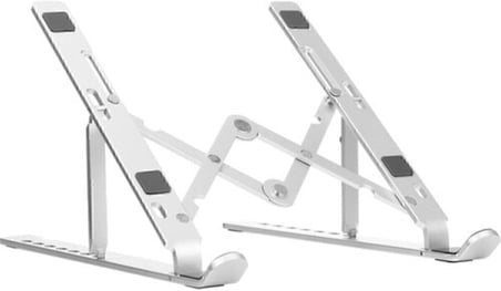 Alüminyum Manyetik Katlanabilir Ayarlı Dizüstü Laptop Standı, Beyaz