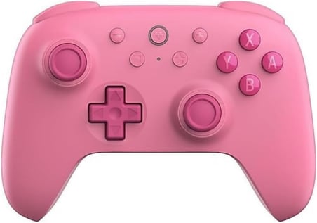 Ultimate 2C Bluetooth Controller for Switch 2, Switch/OLED/Lite, Hall Effect Joysticks, Non-linear Digital Triggers, Remappable L4/R4 Bumpers, 6-axis Motion, Rumble Vibration (Pink)