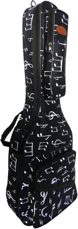 PANDURA MÜZİK PANDURA MÜZİK Profesyonel SU GEÇİRMEZ, 20 MM PEDLİ Gigbag Akustik Gitar Kılıfı Nota Desenli