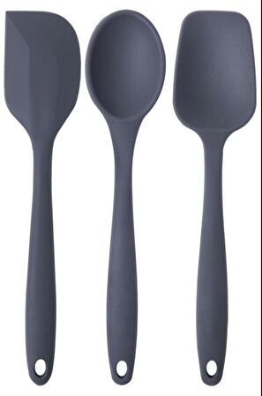 bybirgül_pinkrose yanmaz yapışmaz büyük boy spatula+kaşık set 3 lü