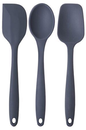 bybirgül_pinkrose yanmaz yapışmaz büyük boy spatula+kaşık set 3 lü