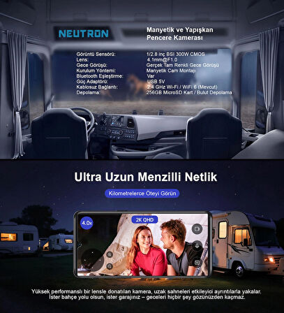 Neutron NTL-IP15GS-3MP Wifi Pencere Kamerası