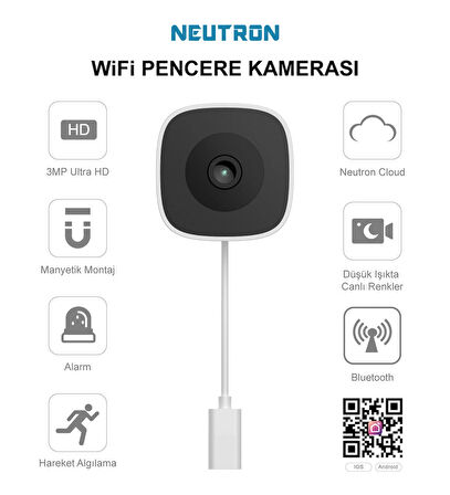 Neutron NTL-IP15GS-3MP Wifi Pencere Kamerası