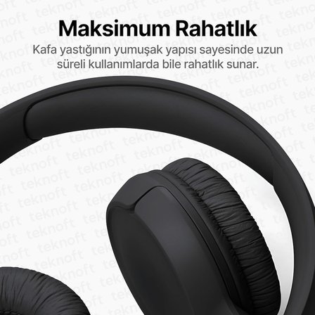JBL için Tune 250 450BT 460BT 500 500BT 510BT 520BT 560BT 600BT 600BTNC 660NC Modelleri İle Uyumlu Yumuşak ve Rahat Kulaklık Pedi ve Kafa Yastığı (Siyah, Kulaklık Pedi + Kafa Yastığı)