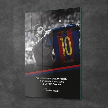 Decovetro Cam Tablo Lionel Messi Motivational