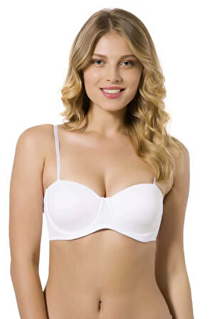 7035 Kadın Beyaz Basic Sütyen