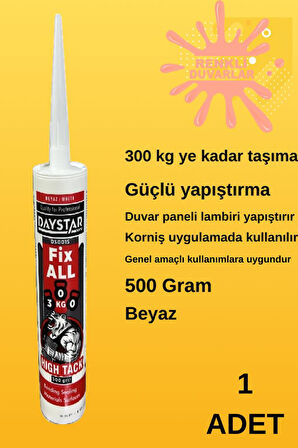 Power Güçlü Hızlı Süper Yüksek Tutunma PVC Çıta ve Panel Yapışıtıcılı Slikonu