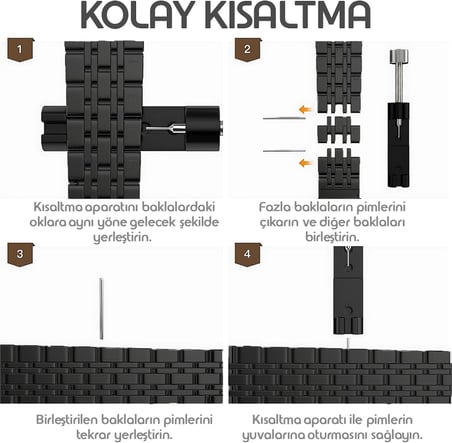 Huawei ile Uyumlu Prestige Model 22mm Çelik Kordon GT6/GT6 Pro/GT5/GT5 Pro/GT4/GT3/GT3 Pro/GT2/GT2 Pro 46mm için Katlanır Toka Mekanizmalı Paslanma Yapmayan Metal GT6 46mm Kordon