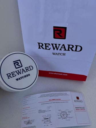 Rwd.42 Reward Çelik/Silikon Kordon İç Fonksiyonlar Aktif 3 Atm Suya Dayanıklı Erkek Kol Saat