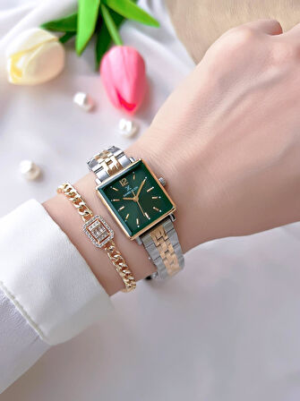 Daniel Klein Çelik Kordon 3 Atm Suya Dayanıklı Özel Tasarım Kadın Kol Saat+Bileklik VS.BLKT.0001