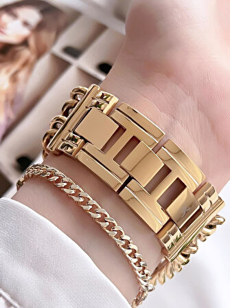 Daniel Klein Çelik Kordon 3 Atm Suya Dayanıklı Özel Tasarım Kadın Kol Saat+Bileklik VS.BLKT.0102