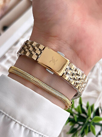 Daniel Klein Çelik Kordon 3 Atm Suya Dayanıklı Özel Tasarım Kadın Kol Saat+Bileklik VS.BLKT.0229