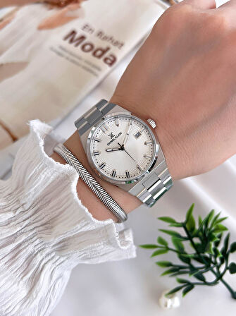 Daniel Klein Çelik Kordon 3 Atm Suya Dayanıklı Özel Tasarım Kadın Kol Saat+Bileklik VS.BLKT.0451