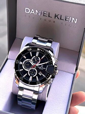 Takvimli İç Fonksiyonlar Aktif Çelik Kordon 30 Mt Suya Dayanıklı Erkek Kol Saati VS.BLKT.0468