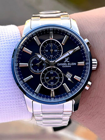 Takvimli İç Fonksiyonlar Aktif Çelik Kordon 30 Mt Suya Dayanıklı Erkek Kol Saati VS.BLKT.0472