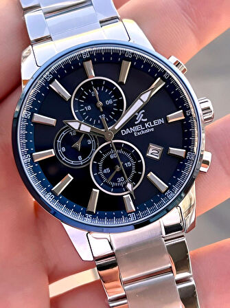 Takvimli İç Fonksiyonlar Aktif Çelik Kordon 30 Mt Suya Dayanıklı Erkek Kol Saati VS.BLKT.0472