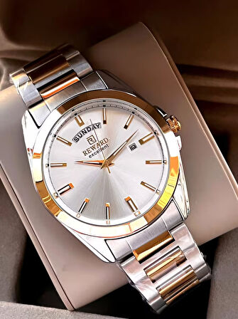 Reward Çelik Kordon İç Fonksiyonlar Aktif 5 Atm Suya Dayanıklı Erkek Kol Saati VS.BLKT.0509