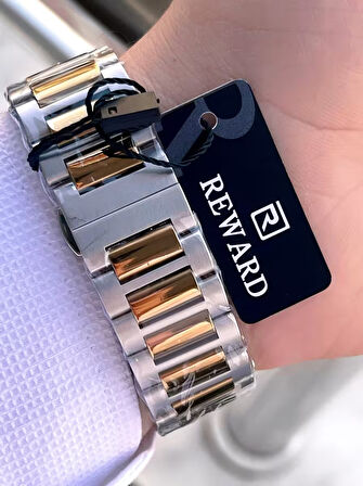 Reward Çelik Kordon İç Fonksiyonlar Aktif 5 Atm Suya Dayanıklı Erkek Kol Saati VS.BLKT.0509