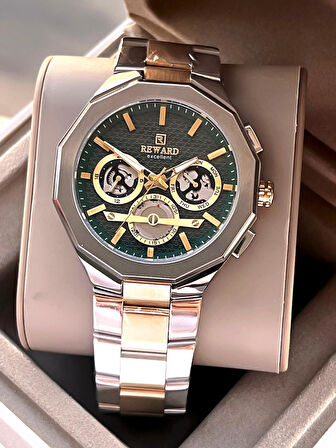 Reward Çelik Kordon Otomatik 5 Atm Suya Dayanıklı Erkek Kol Saati VS.BLKT.0516