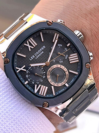 Lee Cooper İtalyan Bileklik Setli 2 Yıl Garantili Suya Dayanıklı Çelik Kordon Renk Atma Yapmaz VS.BLKT.0544