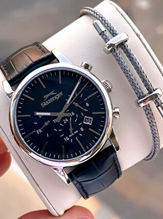 Slazenger İtalyan Bileklik Setli 2 Yıl Garantili Suya Dayanıklı VS.BLKT.0552