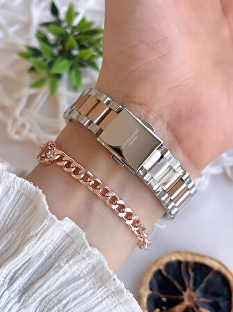 Lee Cooper Çelik Kordonlu 3 Atm Suya Dayanıklı Kadın Kol Saati VS.BLKT.0555