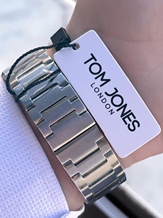 Tom Jones 3 Atm Suya Dayanıklı Çelik Kordon (Kararmaz Renk Atmaz) Erkek Kol Saati VS.BLKT.0562