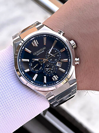 Quantum  İtalyan Bileklik Setli 2 Yıl Garantili Suya Dayanıklı Çelik Kordon Renk Atma Yapmaz VS.BLKT.0570