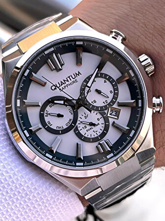 Quantum  İtalyan Bileklik Setli 2 Yıl Garantili Suya Dayanıklı Çelik Kordon Renk Atma Yapmaz VS.BLKT.0572