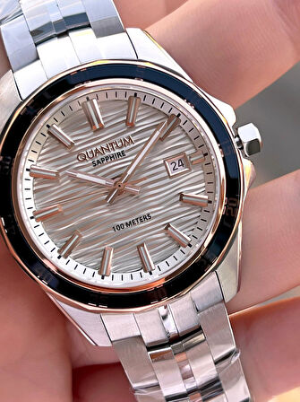 Quantum  İtalyan Bileklik Setli 2 Yıl Garantili Suya Dayanıklı Çelik Kordon Renk Atma Yapmaz VS.BLKT.0573