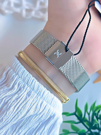 Daniel Klein Çelik Kordon 3 Atm Suya Dayanıklı Özel Tasarım Kadın Kol Saat+Bileklik VS.BLKT.0595