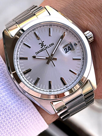 Daniel Klein Klasik Erkek Kol Saati Çelik Kordon 3 ATM Suya Dayanıklı Bileklik Hediyeli VS.BLKT.0607