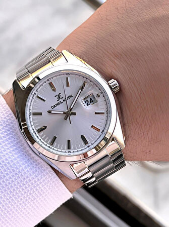 Daniel Klein Klasik Erkek Kol Saati Çelik Kordon 3 ATM Suya Dayanıklı Bileklik Hediyeli VS.BLKT.0607