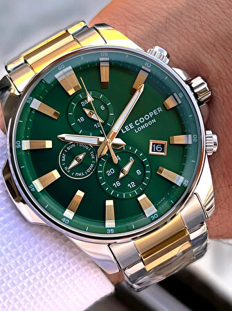 Lee Cooper 2 Yıl Garantili Suya Dayanıklı Çelik Kordon Renk Atma Yapmaz VS.BLKT.0622