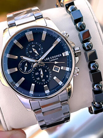 Lee Cooper 2 Yıl Garantili Suya Dayanıklı Çelik Kordon Renk Atma Yapmaz VS.BLKT.0623