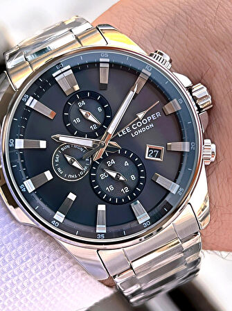 Lee Cooper 2 Yıl Garantili Suya Dayanıklı Çelik Kordon Renk Atma Yapmaz VS.BLKT.0624