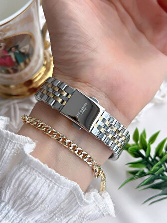 Lee Cooper Çelik Kordonlu 3 Atm Suya Dayanıklı Kadın Kol Saati VS.BLKT.0632