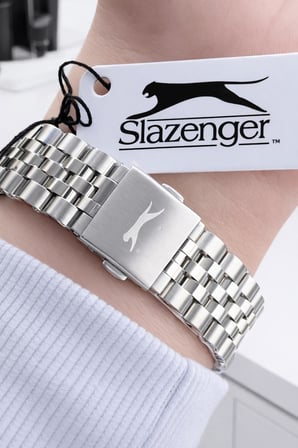 Slazenger Çelik Kordon İç Fonksiyonları Aktif 10 Atm+Bileklik Hediyeli Erkek Kol Saati VS.BLKT.0882