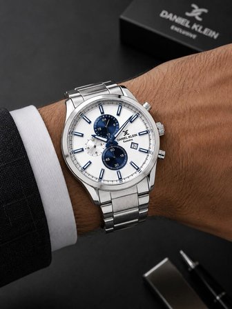 Daniel Klein Damat Ve Takım Elbiseye Özel 2 Yıl Garantili Çelik Kordon Erkek Kol Saati VS.BLKT.1053
