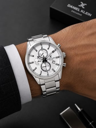 Daniel Klein Damat Ve Takım Elbiseye Özel 2 Yıl Garantili Çelik Kordon Erkek Kol Saati VS.BLKT.1054